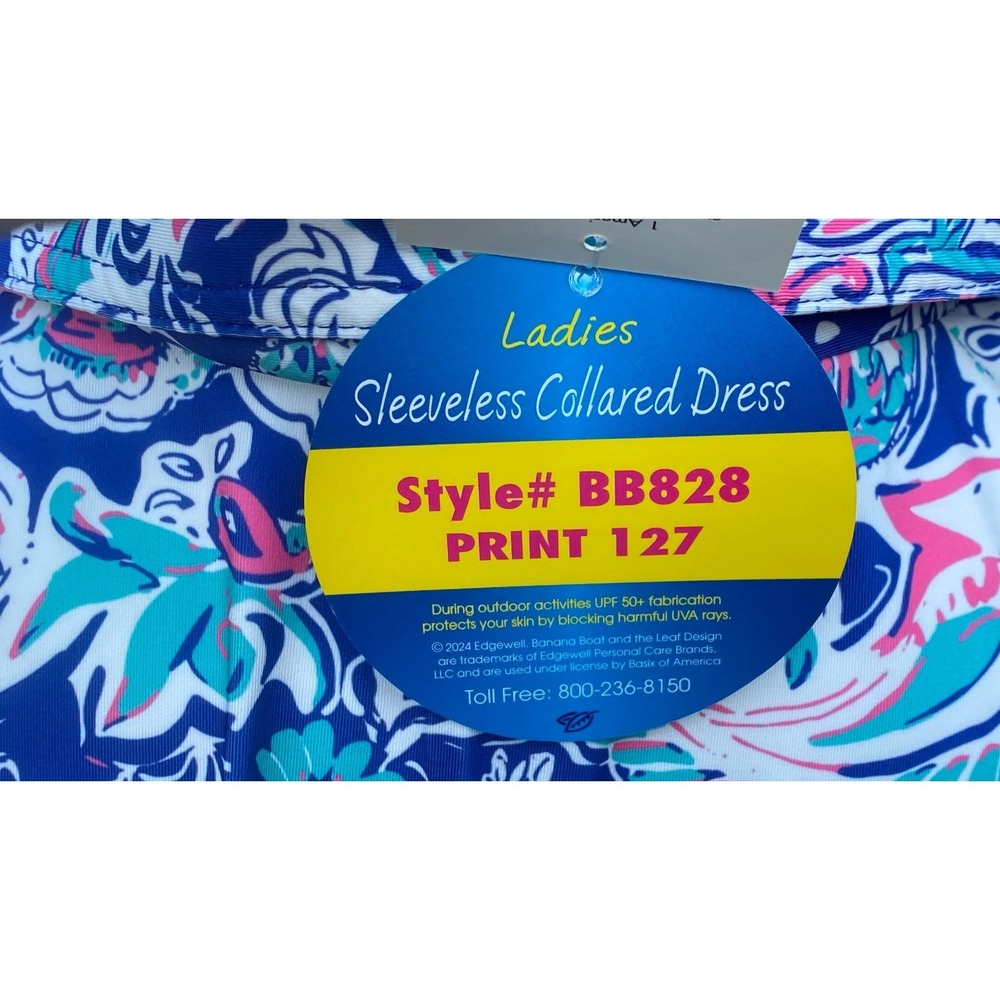 Banana Boat Sundress Womens Medium NWT Paisley UPF 50+ Dress BB828 Print 127 - Picture 8 of 10
